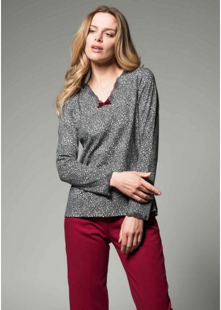 Alpina Pigiama Donna Cotone Invernale Serafino MELISSA